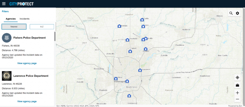 Central Indiana Crime Map